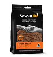 SavourLife Natural Australian Dog Treats - Duck Strips 150g