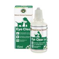 Natural Animal Solutions Eye Clear Cleaning Eye Drops for Cats & Dogs 15ml