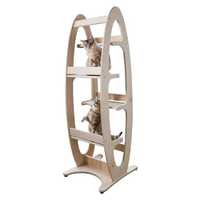 Contour Modern Wooden Cat Climbing Tower