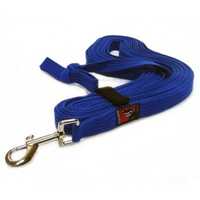 Black Dog Tracking Lead for Recall Training - 11 meters - Regular Width - Blue