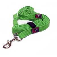 Black Dog Tracking Lead for Recall Training - 11 meters - Regular Width- Green