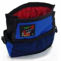 Black Dog Treat & Training Tote Bag with Adjustable Belt - Blue