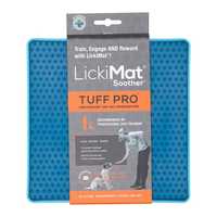 LickiMat Soother PRO Tuff Slow Food Licking Mat for Dogs - Blue