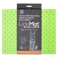 Lickimat Buddy Original Slow Food Anti-Anxiety Licking Mat for Dogs - X-Large - Green