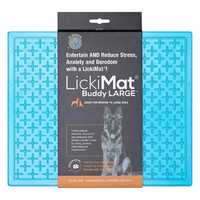 Lickimat Buddy Original Slow Food Anti-Anxiety Licking Mat for Dogs - X-Large - Blue