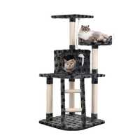Cat Tree 120cm Trees Scratching Post Scratcher Tower Condo House Furniture Wood 120cm