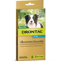 Drontal All-Wormer for Medium Dogs up to 10kg - 5 Chews