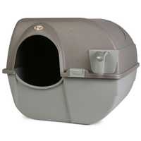 Omega Paw Roll n Clean Easy Clean Covered Cat Litter Box - Regular