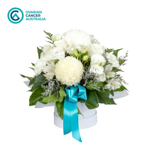 Show your support for the brave woman in your life, by sending her a beautiful floral arrangement in a...