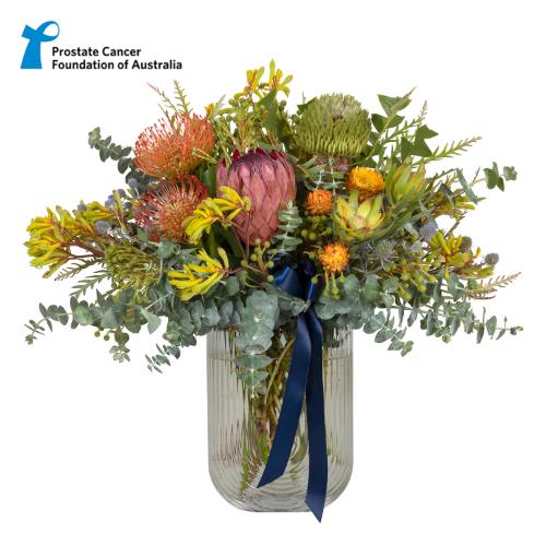 Show your support for a special man in your life. The Native Flowers for Him arrangement features a...