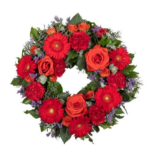 
	This stunning funeral wreath is a heartfelt expression of eternal love and remembrance. It features...