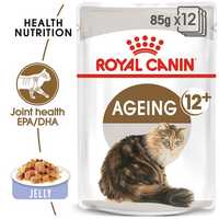 Royal Canin Ageing 12 Plus Jelly Senior Wet Cat Food Pouches 48 X 85g Pet: Cat Category: Cat Supplies ...