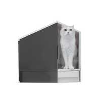 Furrytail Semi Closed Glow House Cat Litter Box With Scoop Each Pet: Cat Category: Cat Supplies  Size:...