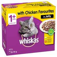 Whiskas Wet Cat Food Adult Chicken Jelly 12 X 85g Pet: Cat Category: Cat Supplies  Size: 0.1kg 
Rich...