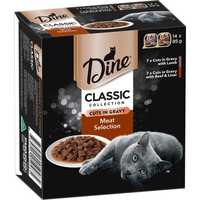 Dine Multipack Classic Collection Cuts In Gravy Beef Selection Wet Cat Food Tray 14 X 85g Pet: Cat...