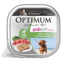 Optimum Grain Free Adult Lamb And Green Beans Trays Wet Dog Food 85g Pet: Dog Category: Dog Supplies ...