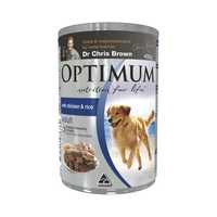 Optimum Adult Chicken Rice Dog Food 24 X 400g Pet: Dog Category: Dog Supplies  Size: 11.5kg 
Rich...