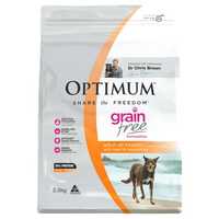 Optimum Dry Dog Food Grain Free Beef Veges 5kg Pet: Dog Category: Dog Supplies  Size: 5.1kg 
Rich...