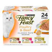 Fancy Feast Variety Pack Poultry Beef Pate Wet Cat Food 24 X 85g Pet: Cat Category: Cat Supplies  Size:...