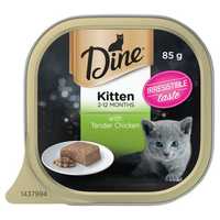 Dine Classic Collection Kitten With Chicken Wet Cat Food Tray 85g Pet: Cat Category: Cat Supplies ...