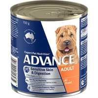 Advance Adult Sensitive All Breed Chicken And Rice Wet Dog Food Cans 700g Pet: Dog Category: Dog...