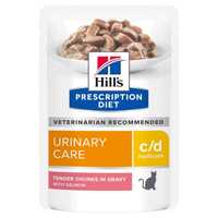 Hills Prescription Diet Cd Salmon Pouches Wet Cat Food 12 X 85g Pet: Cat Category: Cat Supplies  Size:...