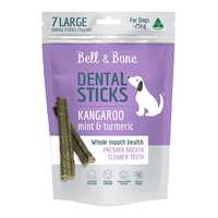 Bell And Bone Kangaroo Mint Turmeric Dental Dog Treats Small Pet: Dog Category: Dog Supplies  Size:...