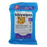 Petkin Kitty Wipes 20 Pack Pet: Cat Category: Cat Supplies  Size: 0.1kg 
Rich Description: No kitty cat...