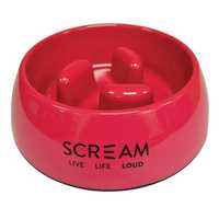Scream Bowl Slow Down Pillar Loud Pink 200ml Pet: Dog Category: Dog Supplies  Size: 0.2kg Colour: Pink...
