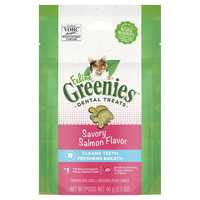 Greenies Cat Treats Dental Savoury Salmon Flavour 60g Pet: Cat Category: Cat Supplies  Size: 0.1kg...