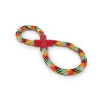 Kazoo Braided Rope Figure Eight Dog Toy Each Pet: Dog Category: Dog Supplies  Size: 0.2kg 
Rich...