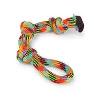 Kazoo Braided Rope Three Knot Tug Dog Toy Each Pet: Dog Category: Dog Supplies  Size: 0.6kg 
Rich...