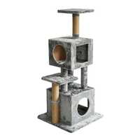 The Catsentials Dual Condo Cat Tree Grey Each Pet: Cat Category: Cat Supplies  Size: 18.9kg Colour:...