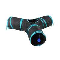 Pawise Cat Toy Three Way Tunnel Each Pet: Cat Category: Cat Supplies Small Animal Supplies  Size: 0.4kg...
