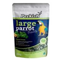 Peckish Large Parrot Natural Greens Treats 200g Pet: Bird Category: Bird Supplies  Size: 0.2kg 
Rich...