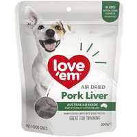 Love Em Air Dried Pork Liver 200g Pet: Dog Category: Dog Supplies  Size: 0.2kg 
Rich Description: Show...
