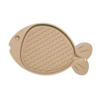 Bella Spill Proof Fish Shaped Cat Mat Tan Each Pet: Cat Category: Cat Supplies  Size: 0.2kg Colour:...