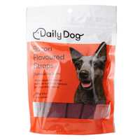 Daiily Dog Bacon Flavoured Straps 180g Pet: Dog Category: Dog Supplies  Size: 0.1kg 
Rich Description:...