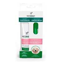 Vets Best Puppy Teething Gel And Finger Brush Kit Each Pet: Dog Category: Dog Supplies  Size: 0.1kg...