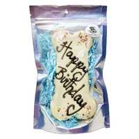 Huds And Toke Happy Birthday Bone Cookie Cake Dog Treat Blue 1 Pack Pet: Dog Category: Dog Supplies ...