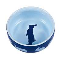 Trixie Ceramic Bowl With Motif Rabbit Each Pet: Small Pet Category: Small Animal Supplies  Size: 0.3kg...