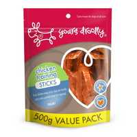 Yours Droolly Chicken Training Sticks Dog Treat 500g Pet: Dog Category: Dog Supplies  Size: 0.5kg 
Rich...