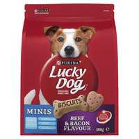 Lucky Dog Bones Minis Beef And Bacon Biscuit Dog Treats 800g Pet: Dog Category: Dog Supplies  Size:...