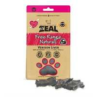 Zeal Free Range Dog Treats Venison Liver 125g Pet: Dog Category: Dog Supplies  Size: 0.1kg 
Rich...