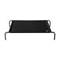 Charlies Pet Elevated Trampoline Pet Bed Black Large Pet: Dog Category: Dog Supplies  Size: 3.5kg...