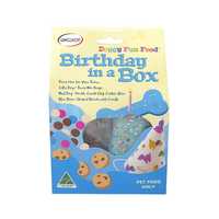 Wagalot Doggy Fun Food Birthday In A Box Blue Dog Treats Each Pet: Dog Category: Dog Supplies  Size:...