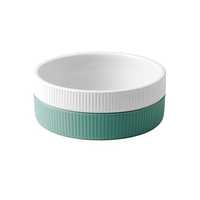 Gummi X The Commons Ceramic Dog Bowl Forest Gingham Large Pet: Dog Category: Dog Supplies  Size: 0.9kg...