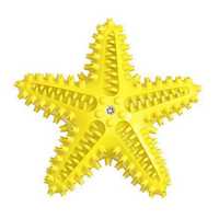 Doggytopia Enrichment Starfish Squeaker Dog Toy Yellow Each Pet: Dog Category: Dog Supplies  Size:...