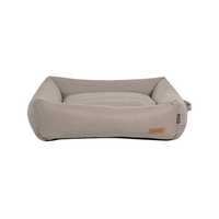 Lulu And Boo Dog Bolster Bed Quilted Siena Removable Parts Taupe Medium Pet: Dog Category: Dog Supplies...
