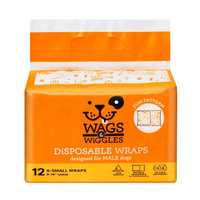 Wags And Wiggles Male Wraps Medium Pet: Dog Category: Dog Supplies  Size: 0.4kg 
Rich Description:...